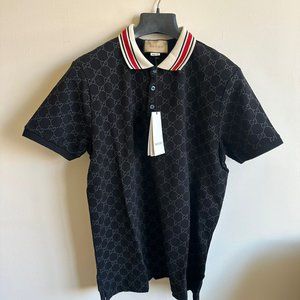 Men's pique cotton short sleeve polo shirt